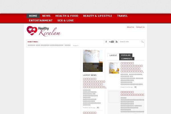 Max Mag theme site design template sample