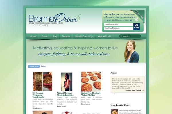 Glow theme site design template sample