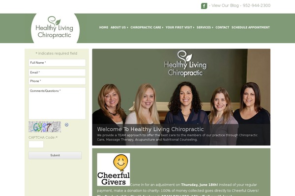 Healthyliving theme site design template sample
