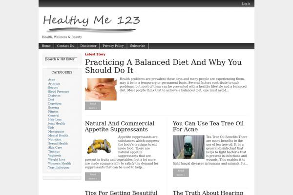 Magazine Basic theme site design template sample