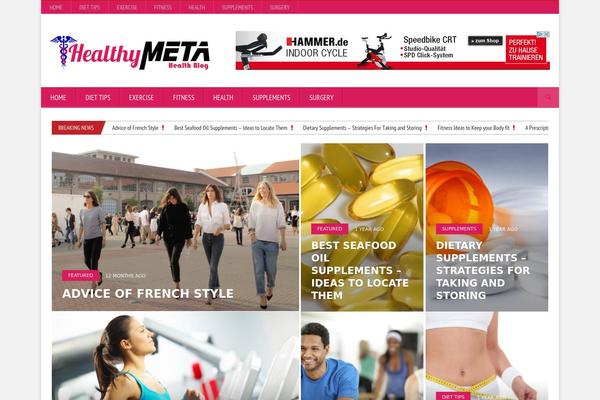 NovoMag theme site design template sample