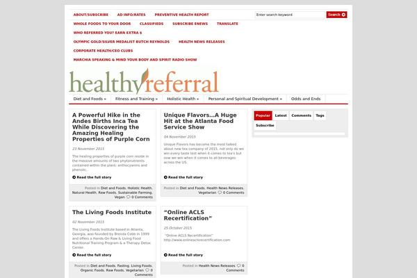 Gazette theme site design template sample