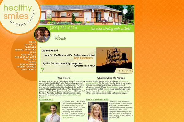 healthysmilesdentalgroup.com site used Healthysmiles