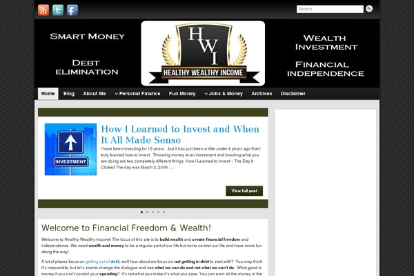 healthywealthyincome.com site used BlogSite