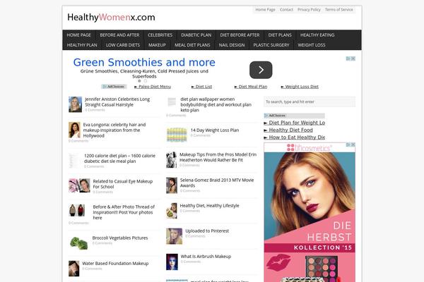 Gloria theme site design template sample