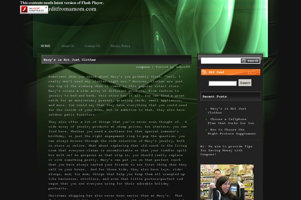 Freak theme site design template sample