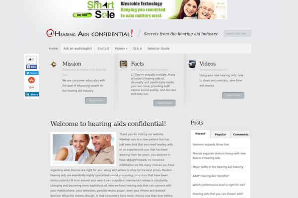 hearingaidsconfidential.com site used Minimal