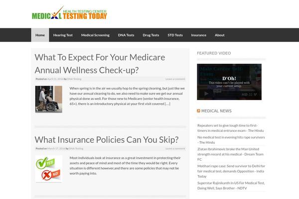 Pluto theme site design template sample