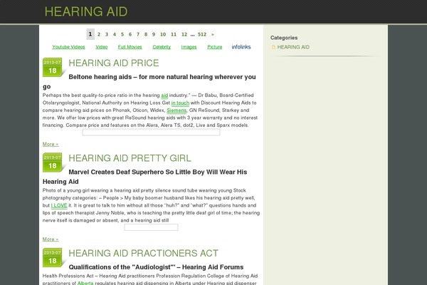 hearraid.com site used Green Hope