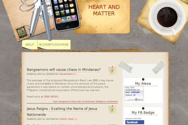 Desk Mess Mirrored theme site design template sample