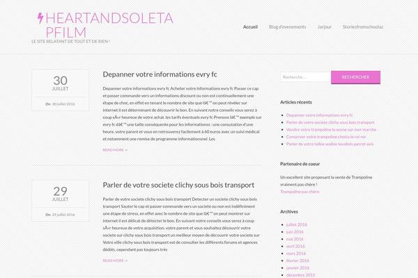 Chromatic theme site design template sample