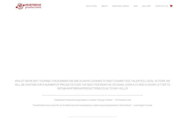 heartbreakproductions.co.uk site used Codeus-child