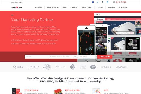 heartcms.com site used Exposure