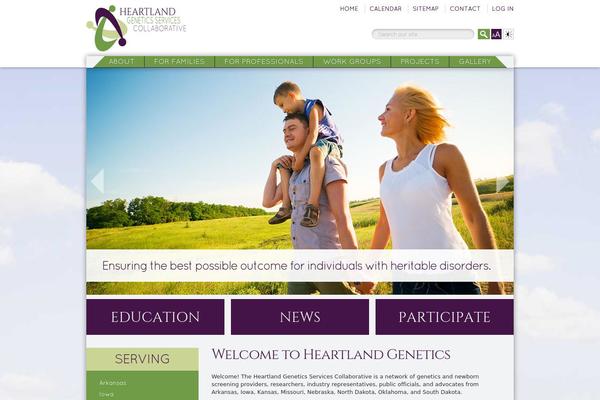 Heartland theme site design template sample