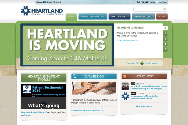 Heartland theme site design template sample