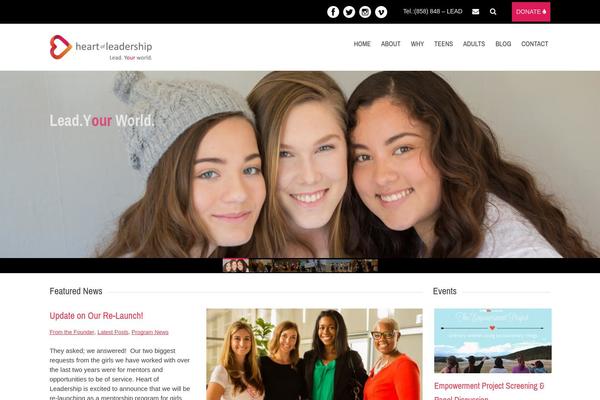 Charitas theme site design template sample