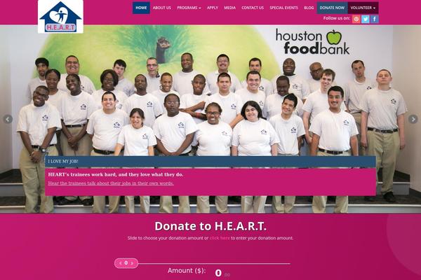 Heart theme site design template sample