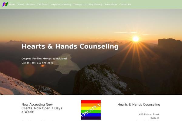 Tesseract theme site design template sample