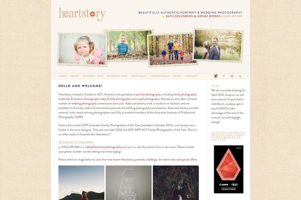 Prophoto4 theme site design template sample