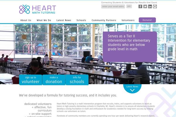hearttutoring.org site used Bellaworks