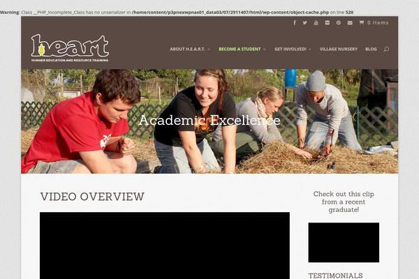 heartvillage.org site used Divi-child-theme