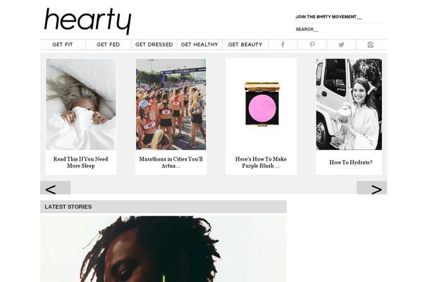 hearty theme websites examples