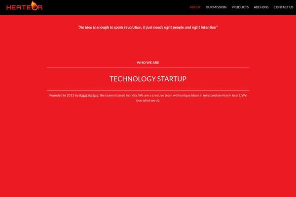 Site using Heateor Social Comments plugin