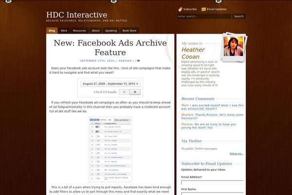 heathercooan.com site used Deskspace1.5