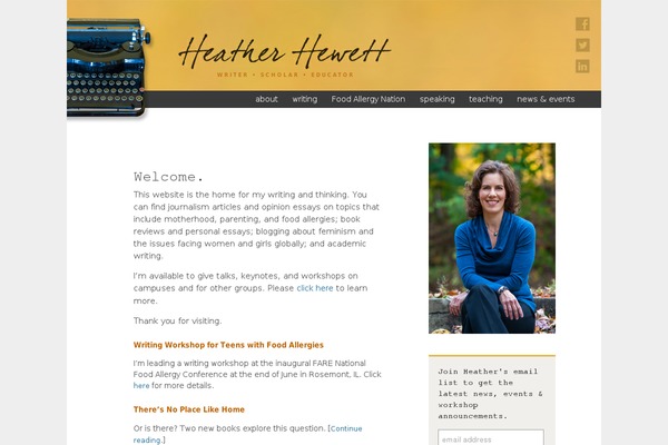 heatherhewett.com site used Hewett