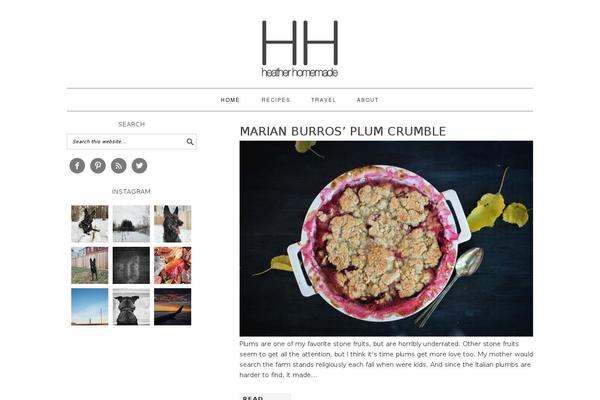 Foodie Pro theme site design template sample