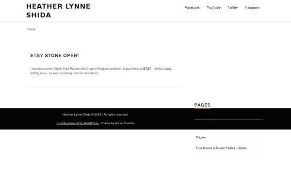 heatherlynneshida.com site used Aricup