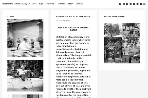 Studiofolio theme site design template sample