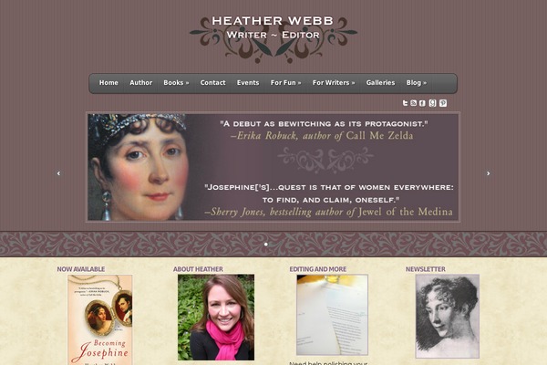 Feather theme site design template sample