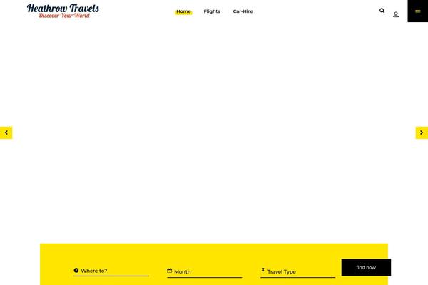Getaway theme site design template sample