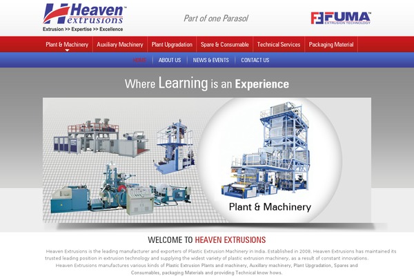 Heaven theme site design template sample
