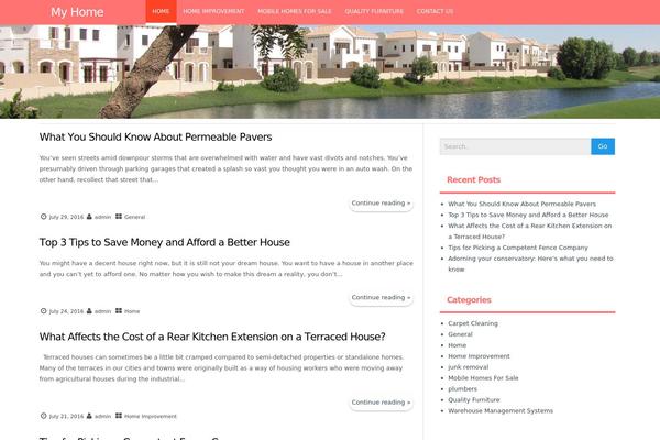 ReFresh theme site design template sample