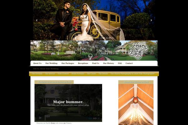 Serenity theme site design template sample