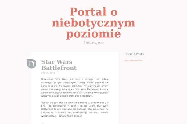 Twenty Fifteen theme site design template sample