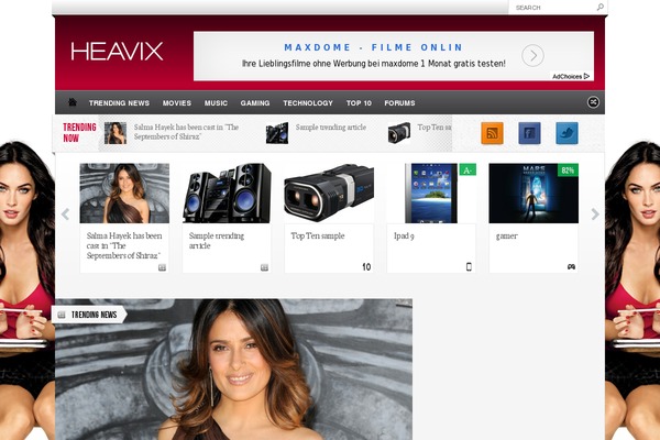Made theme site design template sample
