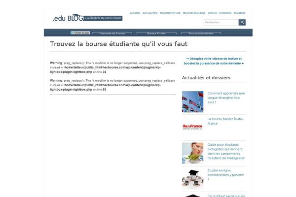 hecbourse.com site used Edublog