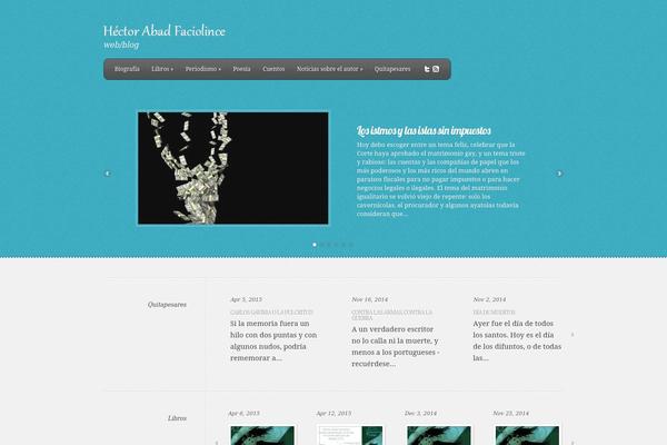 Feather theme site design template sample