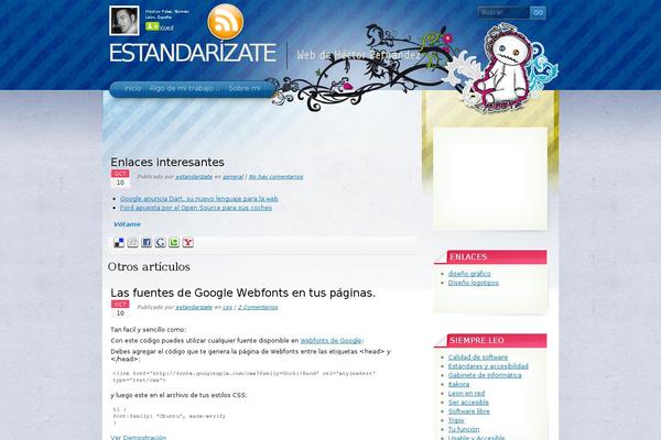 Site using Social Bookmarks plugin