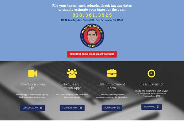 Taxhelp theme site design template sample