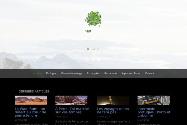Parallax theme site design template sample