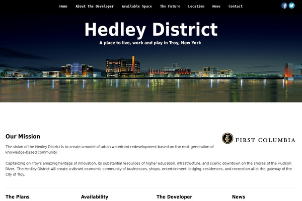 The One Pager theme site design template sample