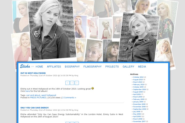 Default theme site design template sample