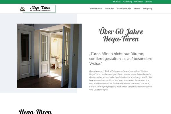 Divi theme site design template sample