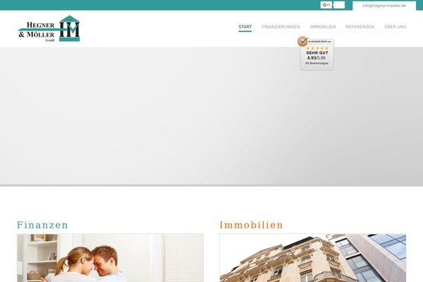 Vanguard theme site design template sample