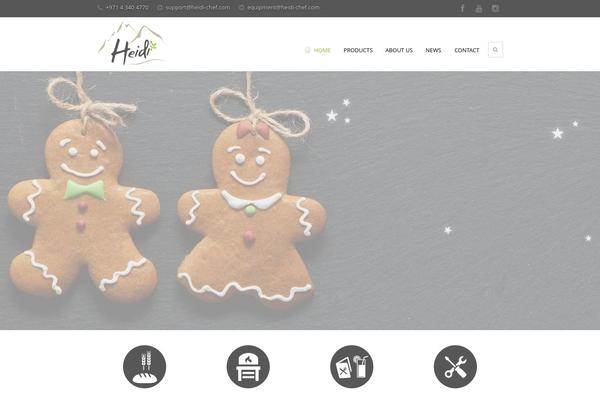 Heidi theme site design template sample