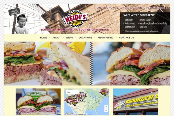 Restaurant theme site design template sample